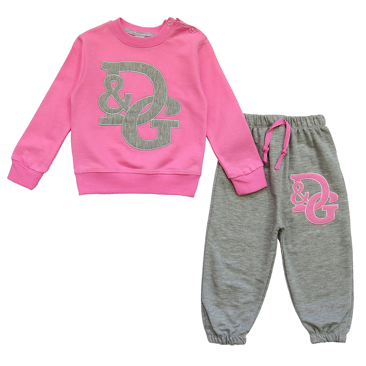 

Спортивный костюм Sport kids для девочки 86 см Маломерный Розовый / Серый 11415