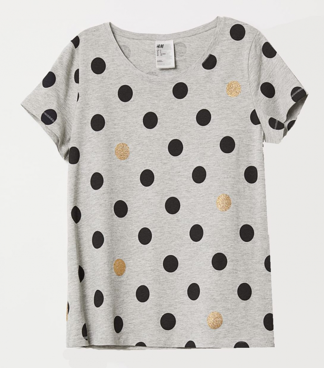 

Футболка H&M 0604655006 XS Серый 63790