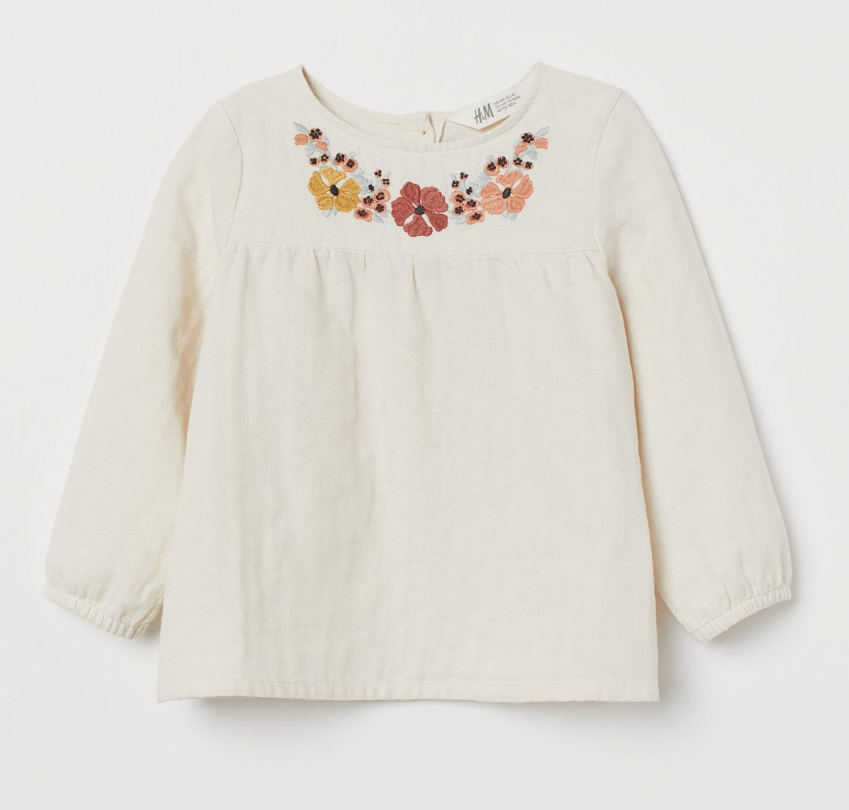 

Блузка H&M 0835299001 134 СМ Бежевый 63805