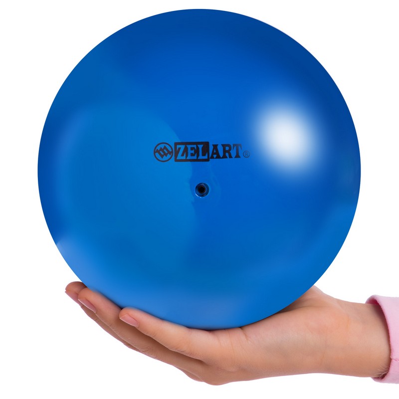 

Мяч гимнастический d-15см ZELART синий 240гр RG150