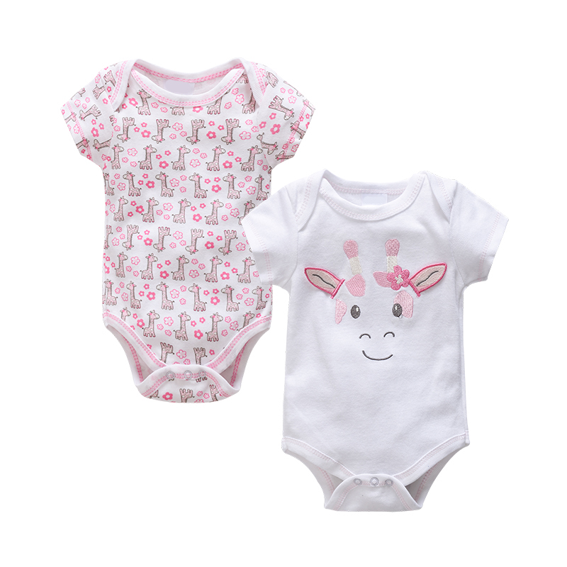 

Боди для девочки Жирафики (2шт.) Berni Kids (68 / 6-9 мес) Розовый