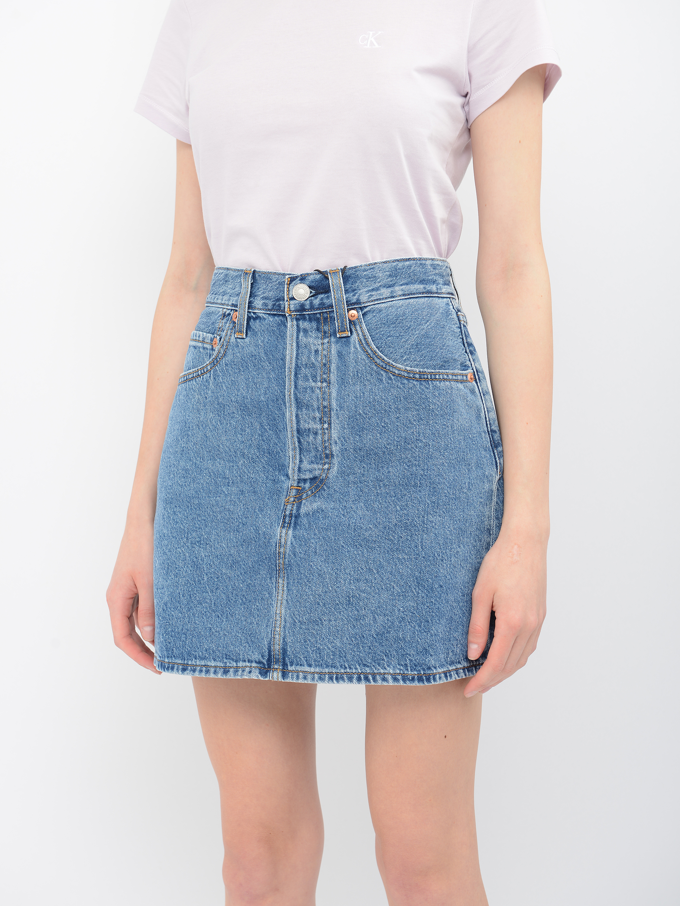 

Юбка джинсовая Levi's Ribcage Skirt Now And Then 27889-0001 30