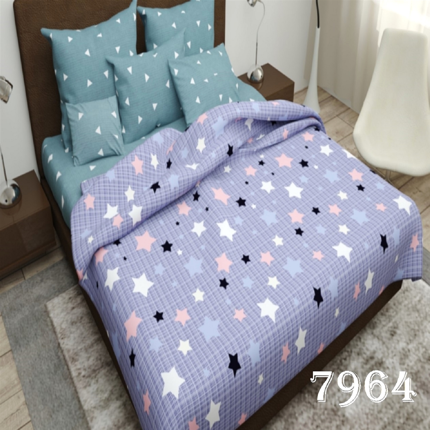 

Комплект постельного белья Pretty 7964 Двуспальный