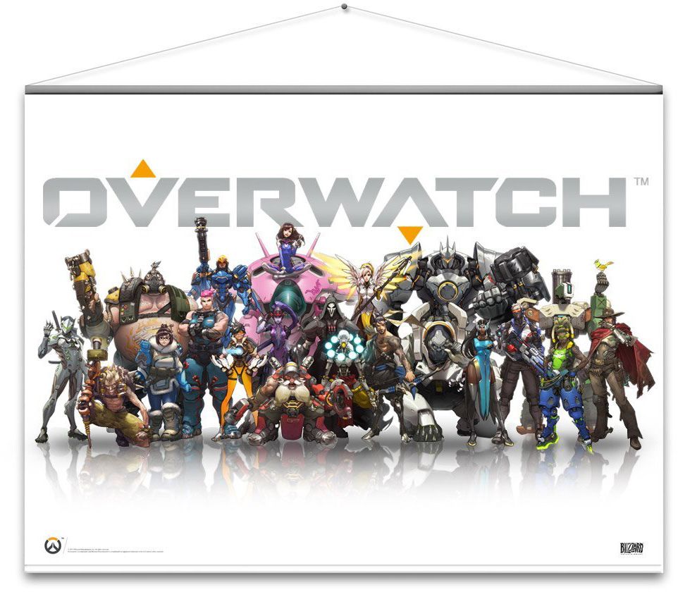 

Гобелен Gaya Overwatch Wallscroll - Heroes 770 x 1000 мм