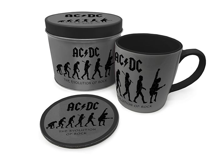 

Набор посуды Pyramid International AC/DC - The Evolution of Rock Mug & Coaster In Tin