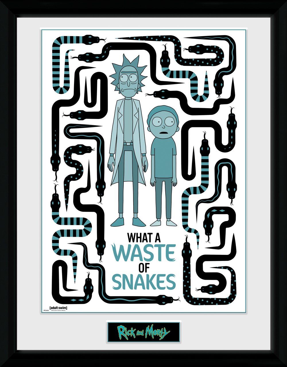 

Постер в рамке GB eye Rick and Morty - Waste of Snakes Framed Poster 305 x 410 мм