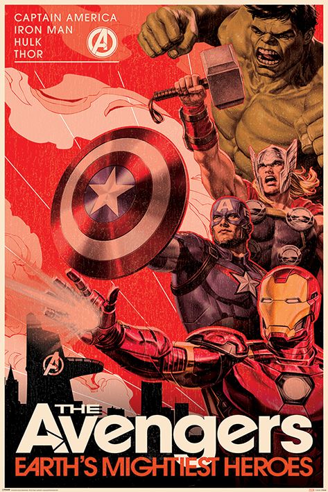 

Постер Pyramid International Marvel Avengers - Golden Age Hero Propaganda Maxi Poster 610 x 915 мм