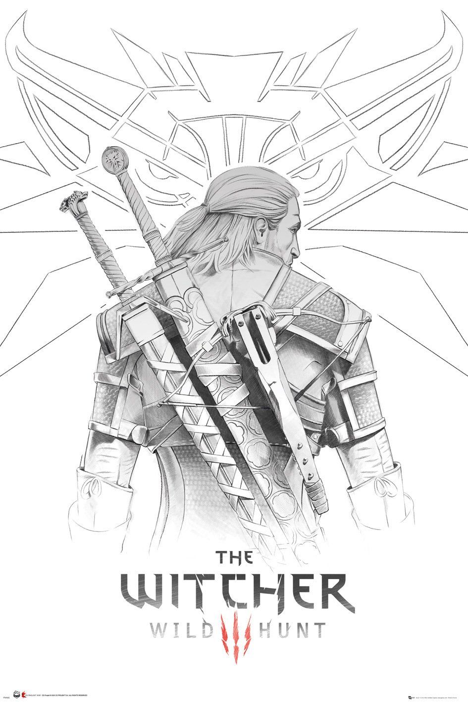 

Постер GB eye The Witcher - Geralt Sketch Maxi Poster (FP4940) 610 x 915 мм