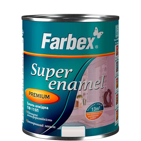 

Емаль алкідна ПФ-115 П Farbex - 2,8 кг, синій