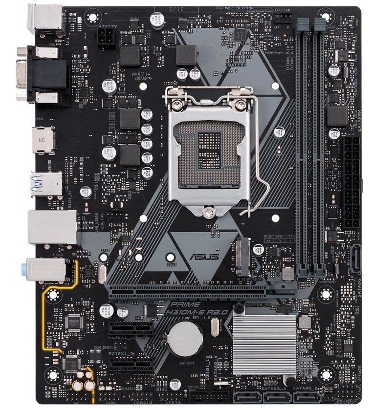 

Материнcкая плата ASUS PRIME_H310M-E_R2.0 s1151 H310 2xDDR4 HDMI-VGA mATX