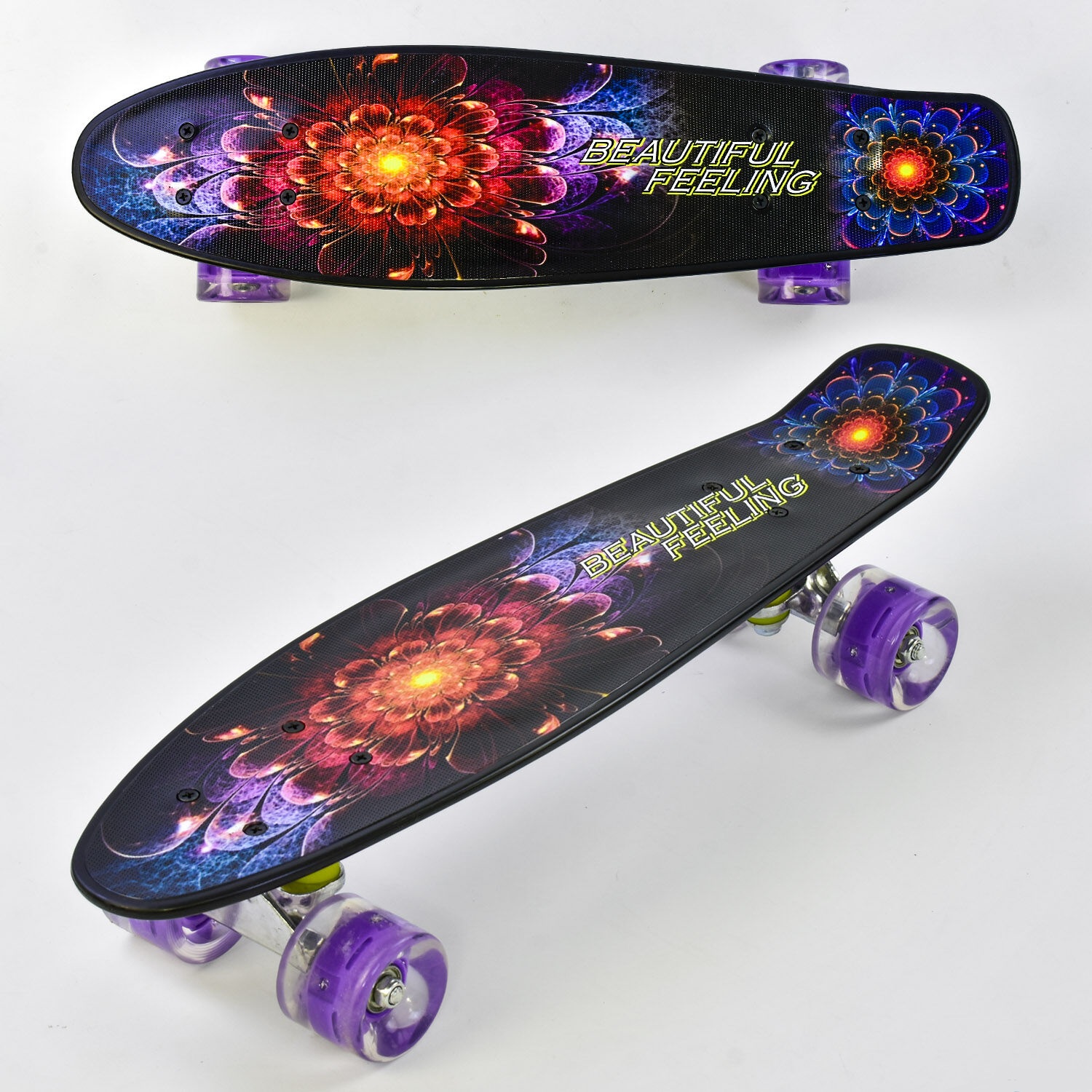 

Скейт Пенни Борд F 8740 Best Board Со Светящимися Колесами, Доска 55 См