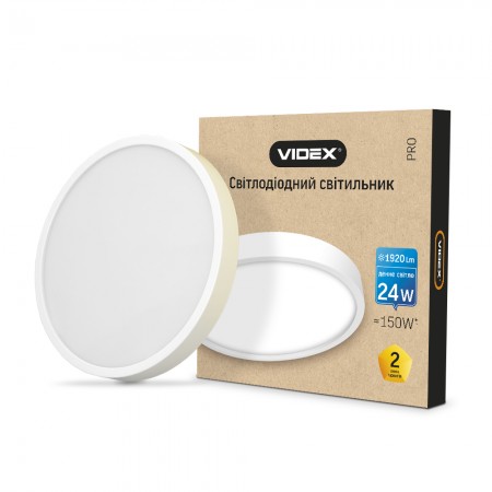 

Светильник LED круглый накладной 24W 5000K 220V, 24884, Videx