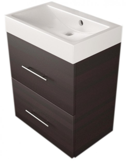 

Тумба Fancy Marble Crete 55 (ШН-22М + 1005101) венге с раковиной UM-550 (18938)
