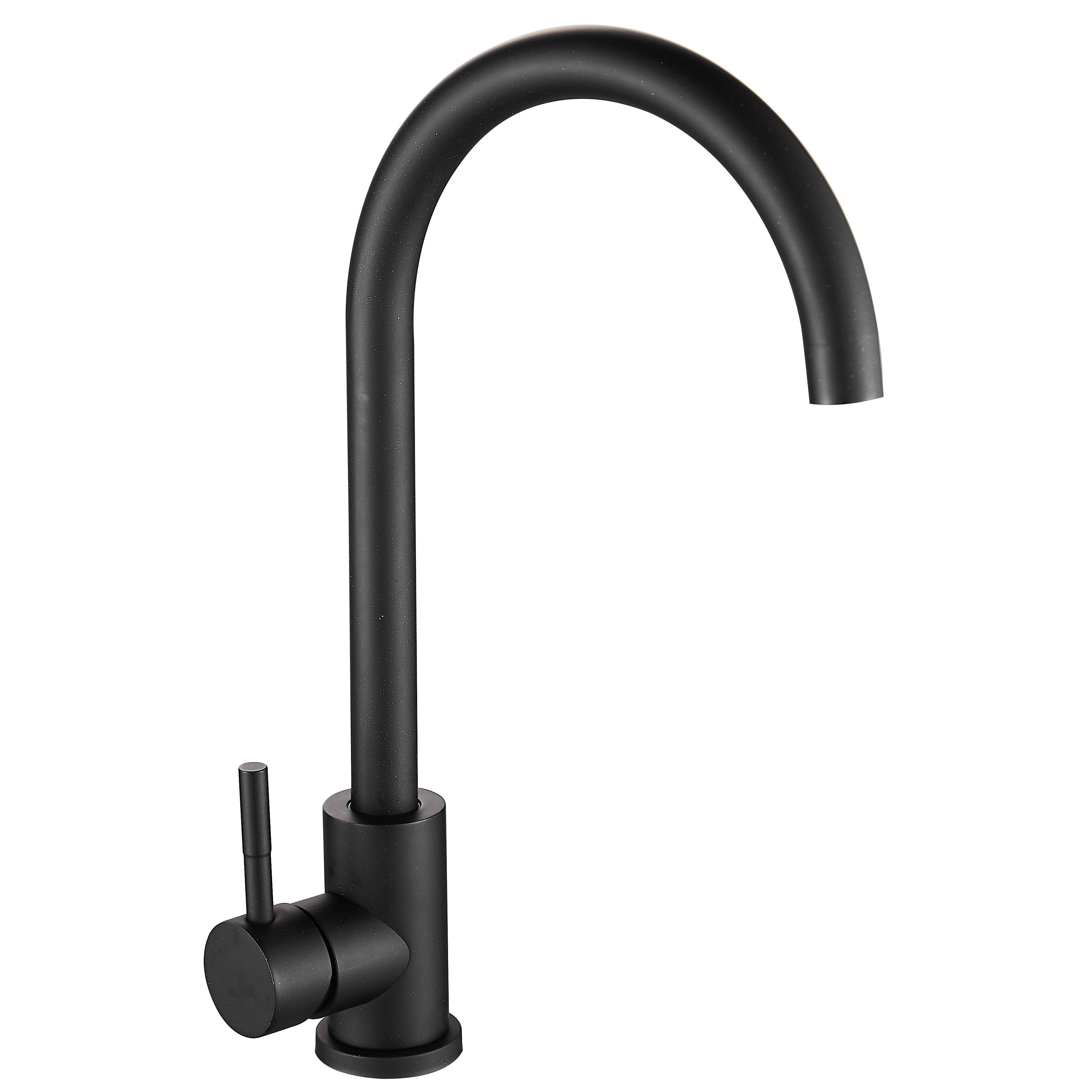 

Кухонный смеситель ROZZY JENORI RAINBOW RBSS556-8В черный матовый (77357)