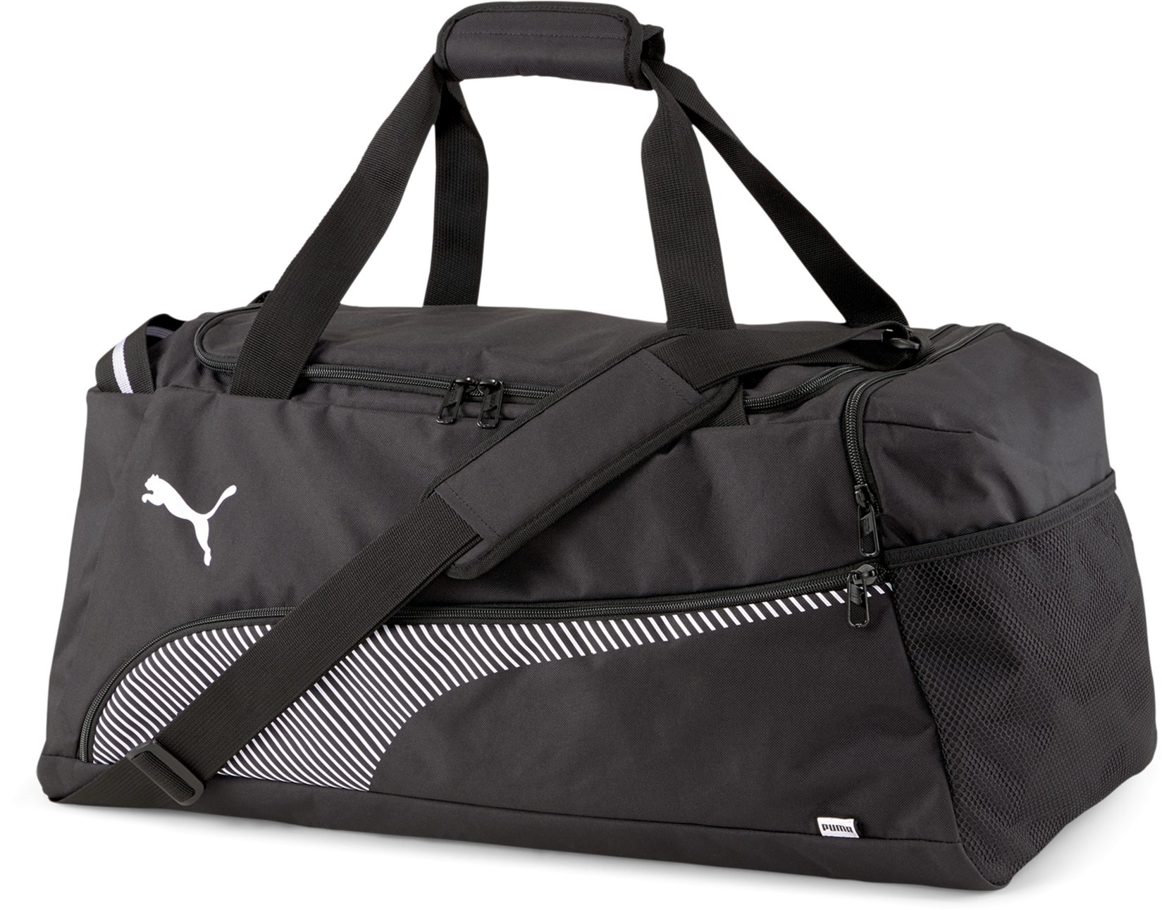 Акція на Спортивна сумка Puma Fundamentals Sports Bag M 07728801 Black від Rozetka