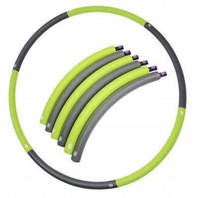 

Обруч массажный SportVida Hula Hoop 90 см SV-HK0214 Grey-Green (SKL41-227541)