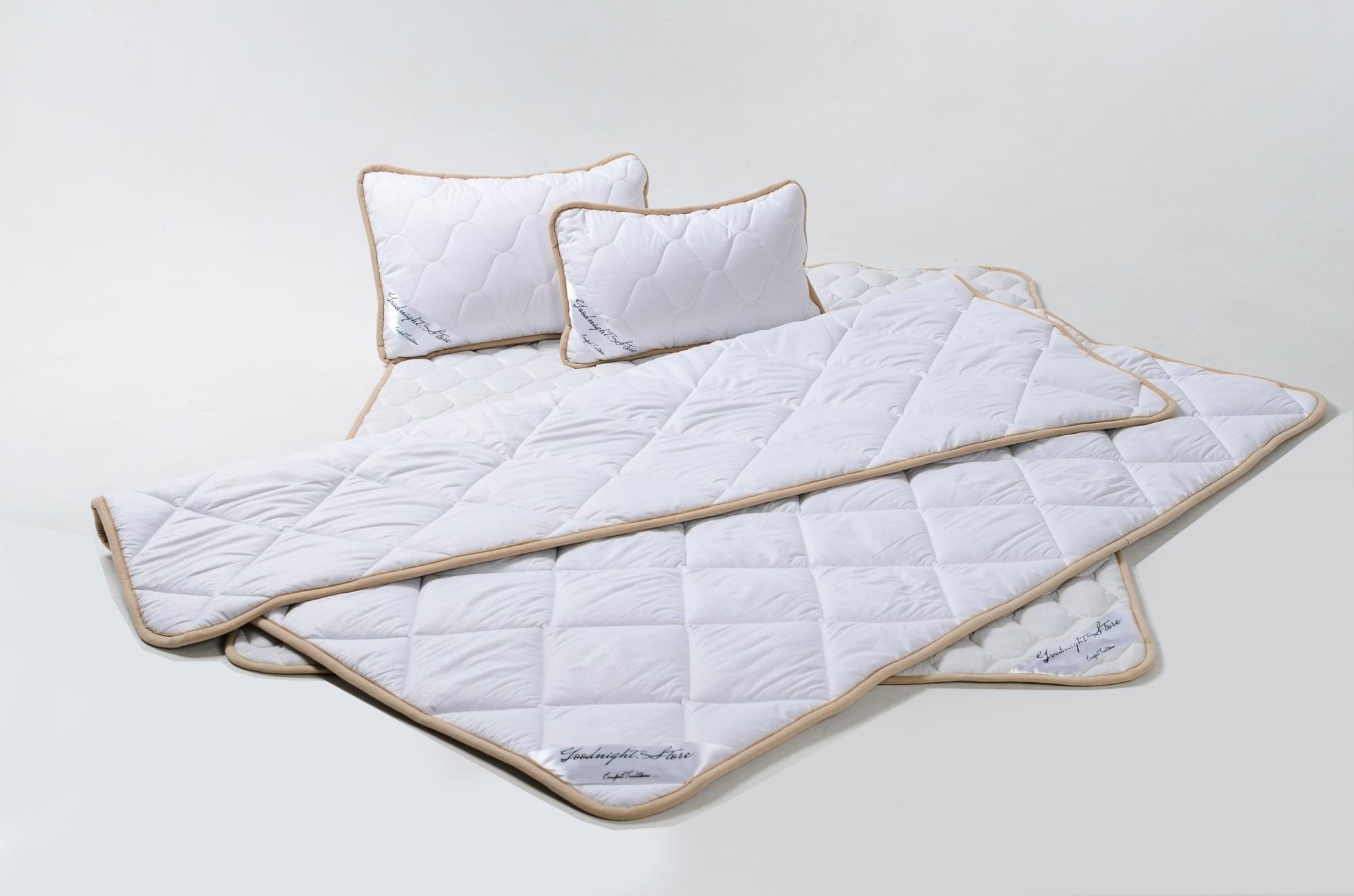 

Комплект Goodnight.Store : Ковдра 140х100 + Подушка 40х40 Дитячий колір Білий