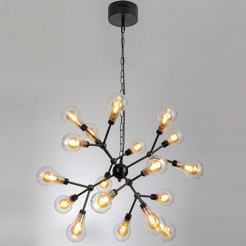 

Люстра подвесная молекула Light House ES-15580/18 черная