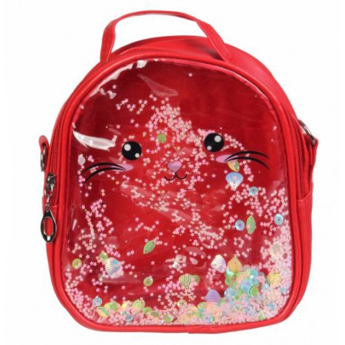 

Рюкзак-сумка с пайетками Moon Unicorn 82-006 красный