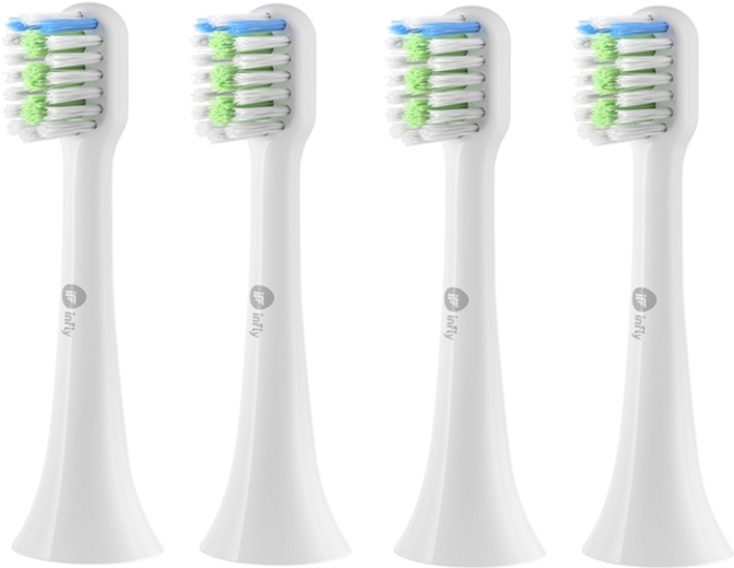 

Насадки для электрической зубной щетки inFly Toothbrush Head for PT02 White 4 шт