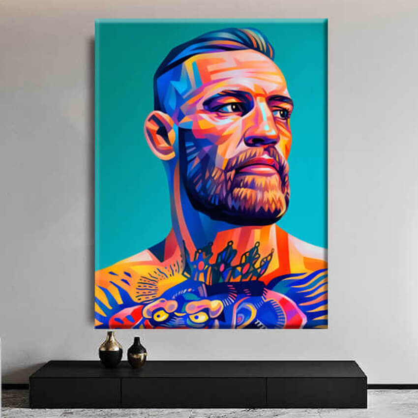 

Картина на холсте Личности Conor McGregor Popart 75х100 см.