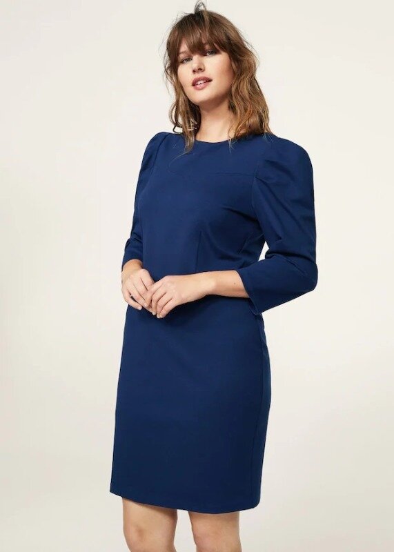 

Платье Mango Violeta 23060331 Plus Size 52р Синее