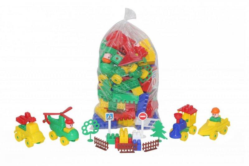 

Конструктор Полесье Строитель 128 элементов, (52537)