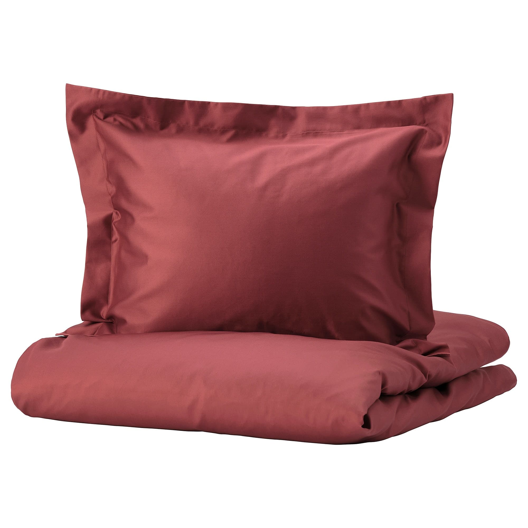 

Пододеяльник и 1 наволочка IKEA ЛЮКТЭСМИН красно-коричневый 204.802.30