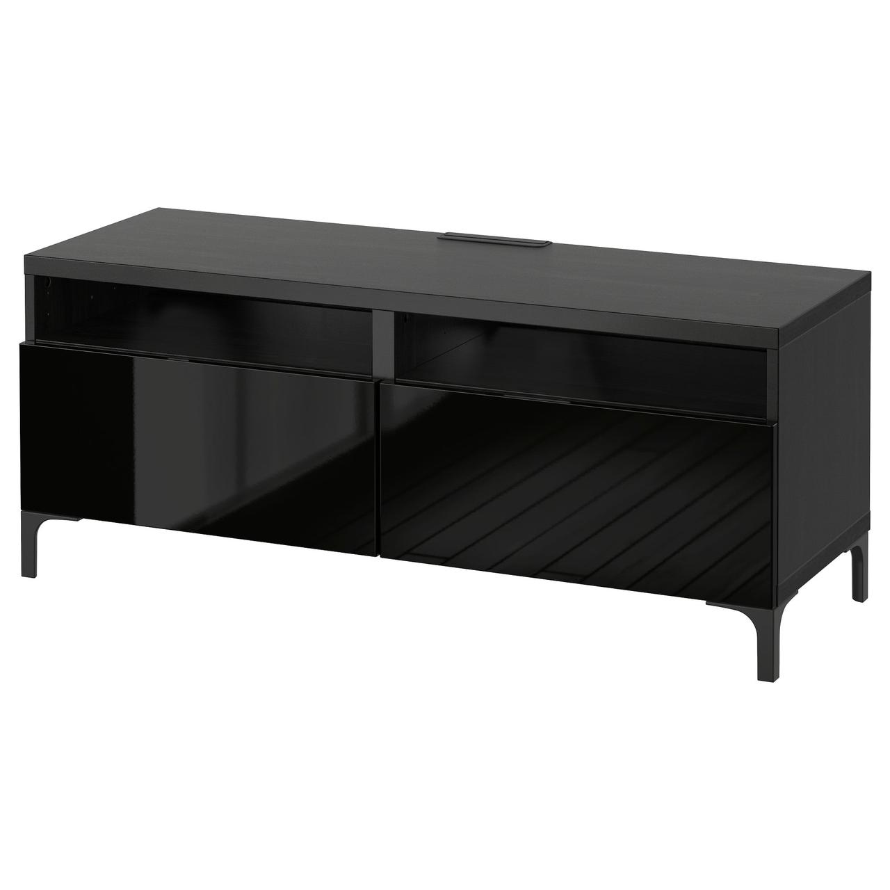 

Тумба для ТВ с ящиками IKEA БЕСТО черно-коричневый 991.882.63