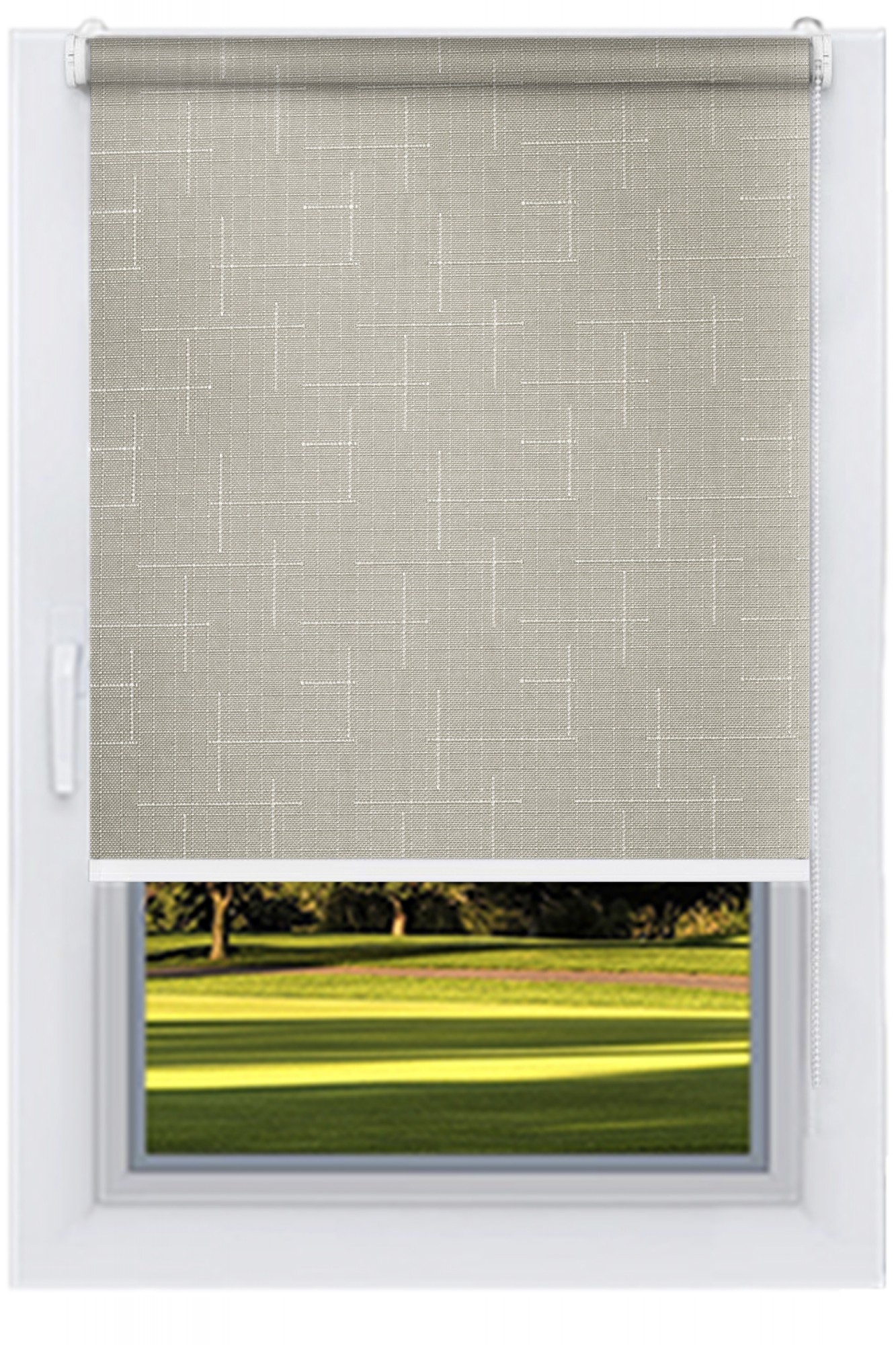 

Ролета тканевая DECOLUX 96х200 LEN Серый вал 32