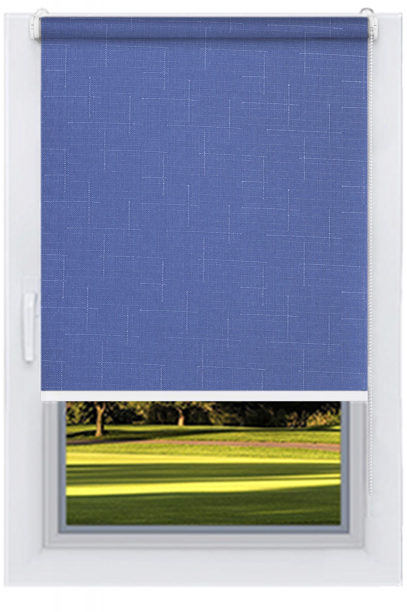 

Ролета тканевая DECOLUX 136x160 LEN Джинсы вал 25