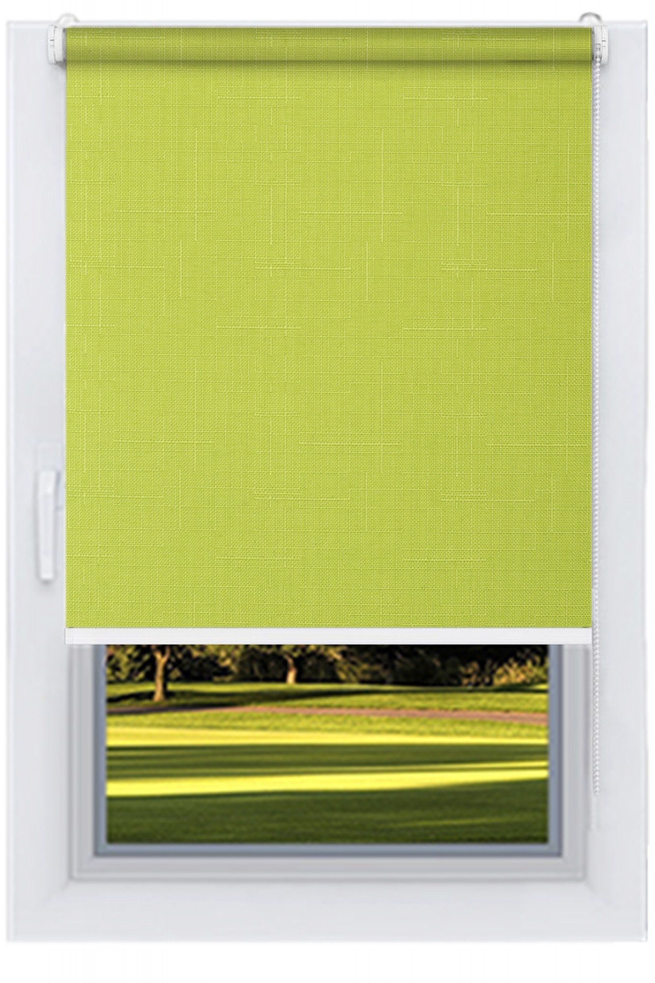 

Ролета тканевая DECOLUX 138х250 LEN Зеленый вал 25