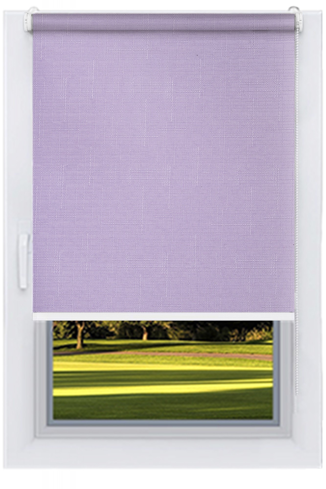 

Ролета тканевая DECOLUX 80х200 LEN Лиловый вал 32