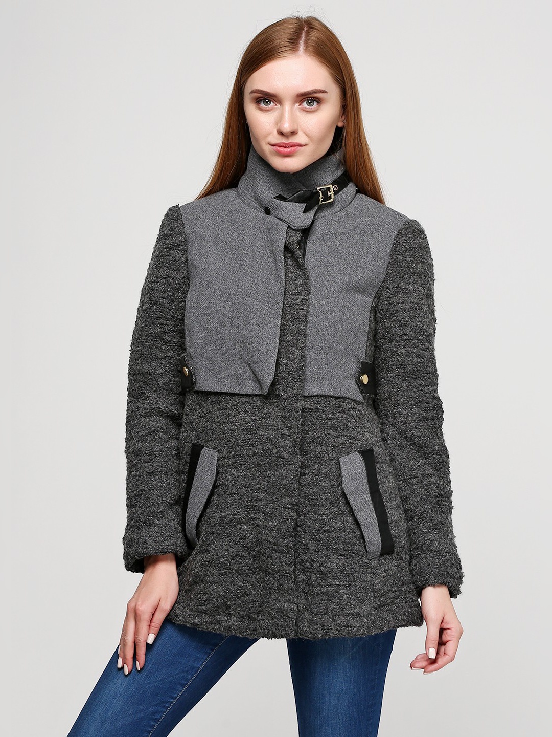 

Полупальто H&M 235066_01 34 Серое