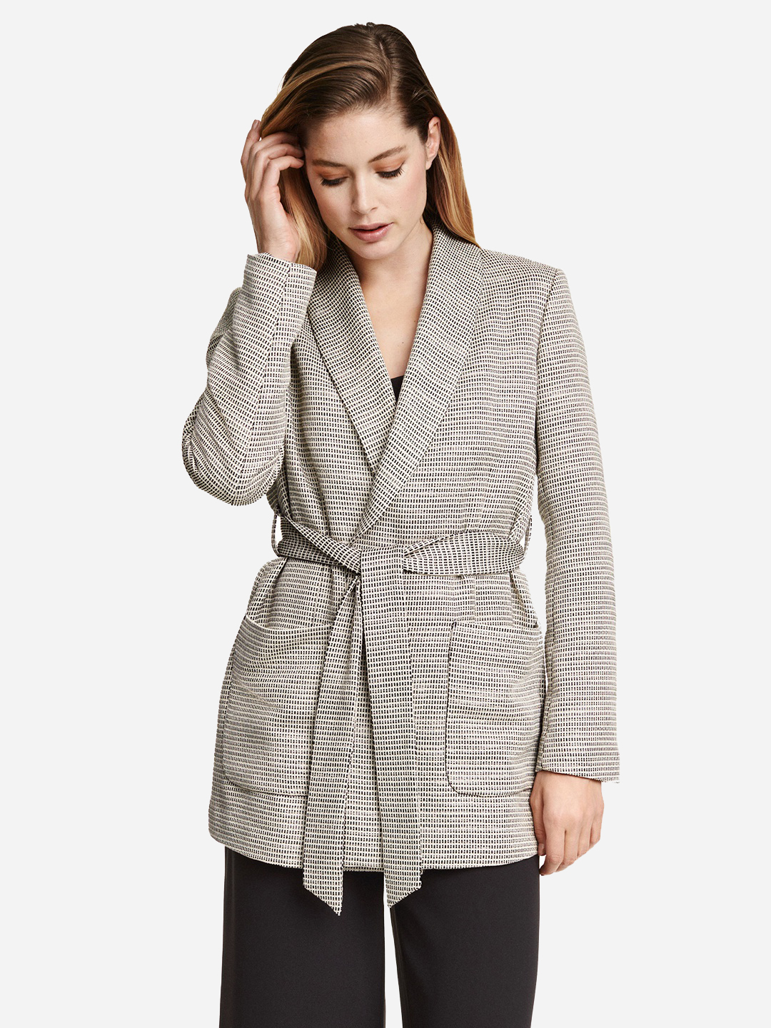 

Пальто H&M 0380104_02  Белое с черным, Пальто H&M 0380104_02 34 Белое с черным