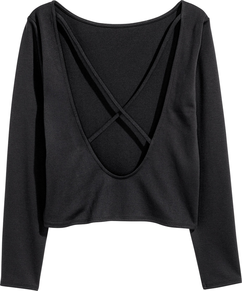 

Блузка H&M 0452211_02  Черная, Блузка H&M 0452211_02 XL Черная