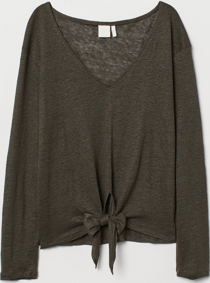 

Лонгслив H&M 0708428 L Хаки