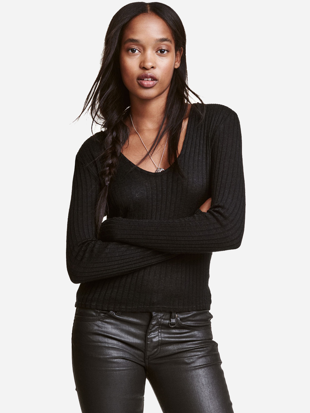 

Пуловер H&M 0452422_01 S Черный