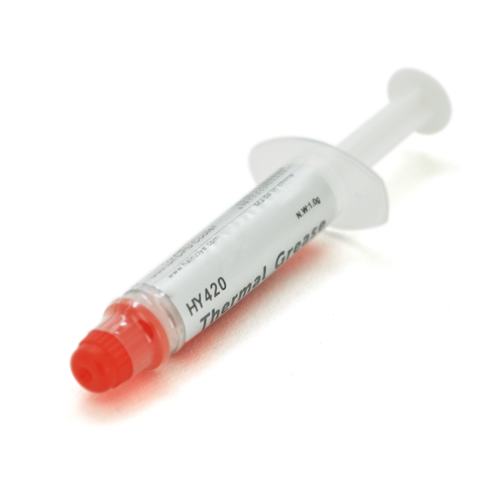 

Паста термопроводная HY-420 1g, шприц, White, >1,36W/m-K,