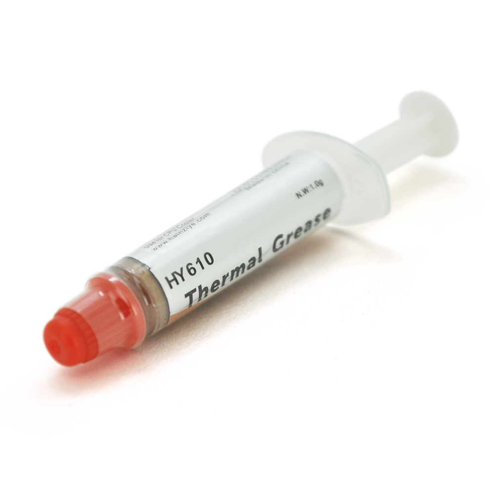 

Паста термопроводная HY-610 1g, шприц, Gold, >3,05W/m-K,