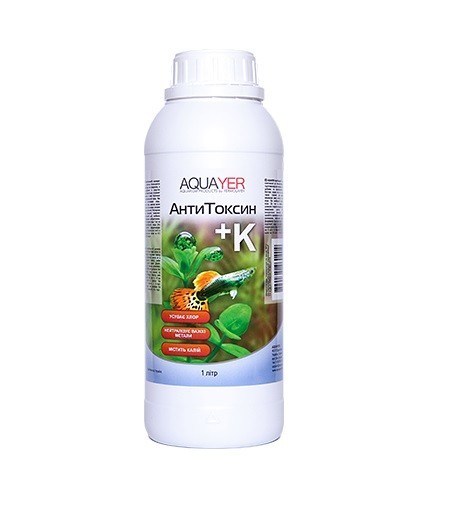 

Средство для аквариума Aquayer АнтиТоксин+К 1 л (ATK1)