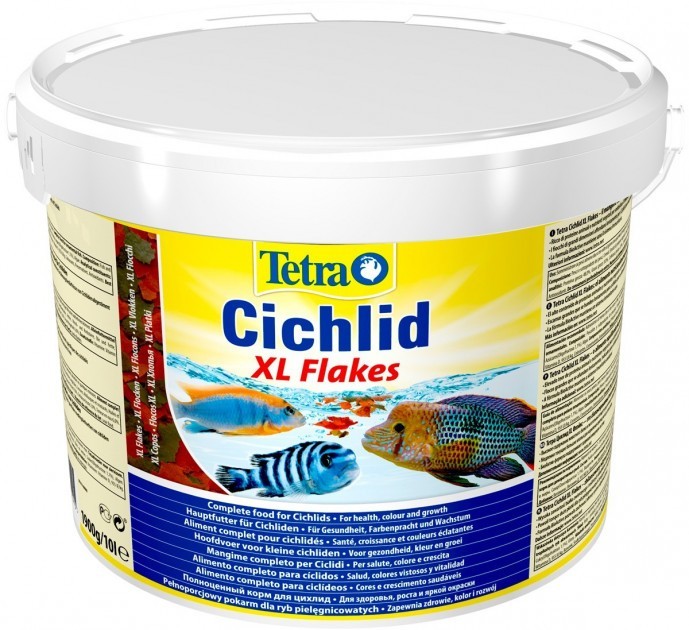 

Корм Tetra Cichlid XL Flakes для аквариумных рыб в хлопьях 10 л