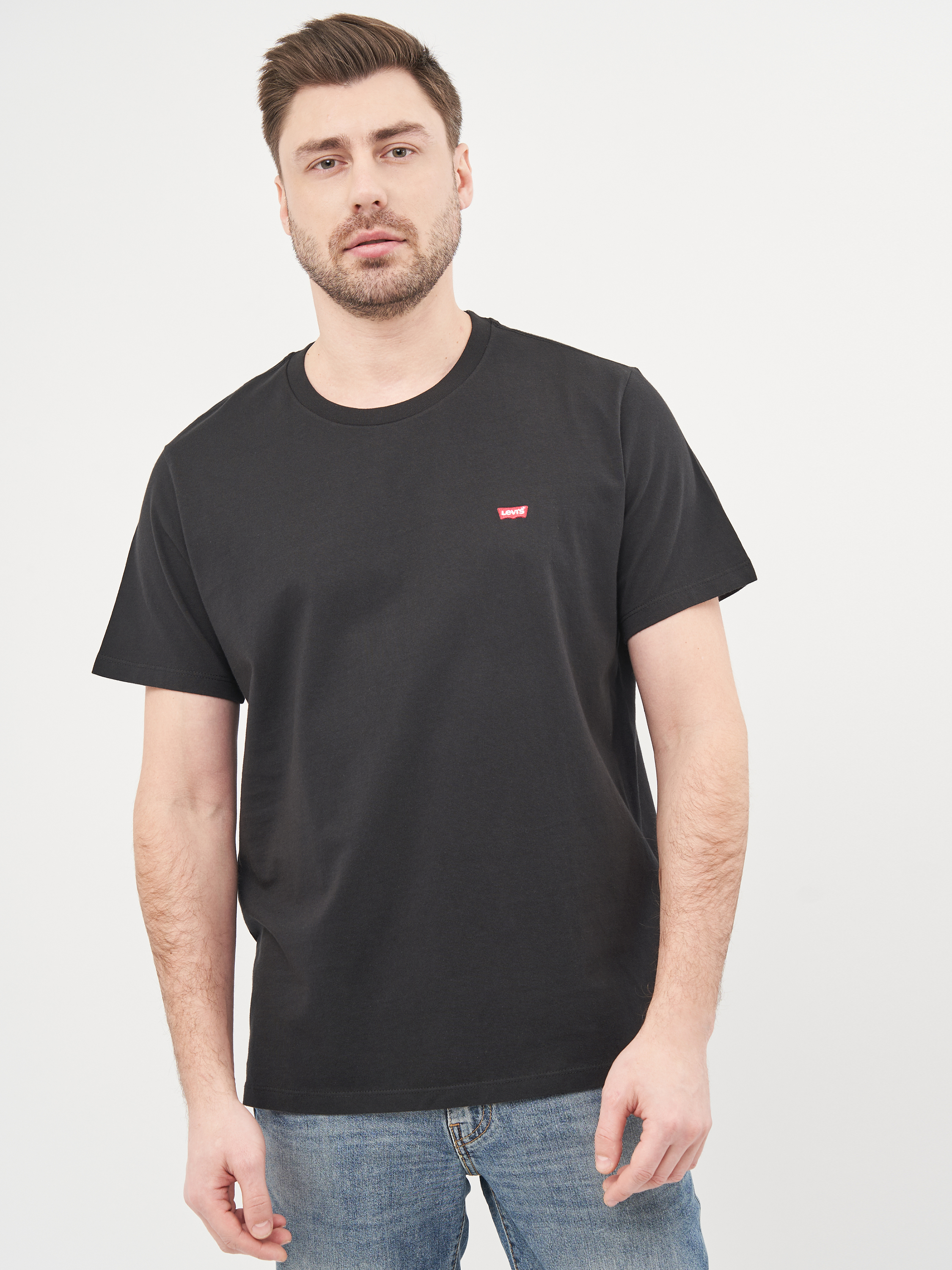 Акція на Футболка Levi's Ss Original Hm Tee Mineral Black 56605-0009 L Black від Rozetka