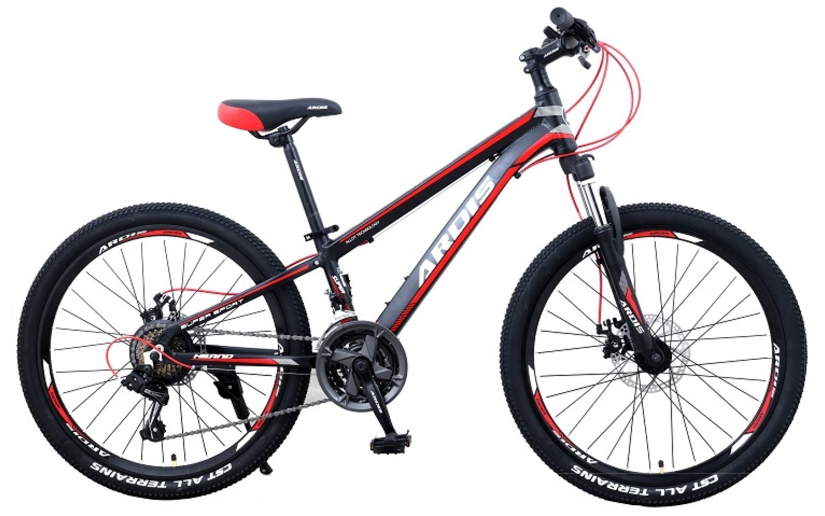

Велосипед Ardis Hiland 24" Черно-красный