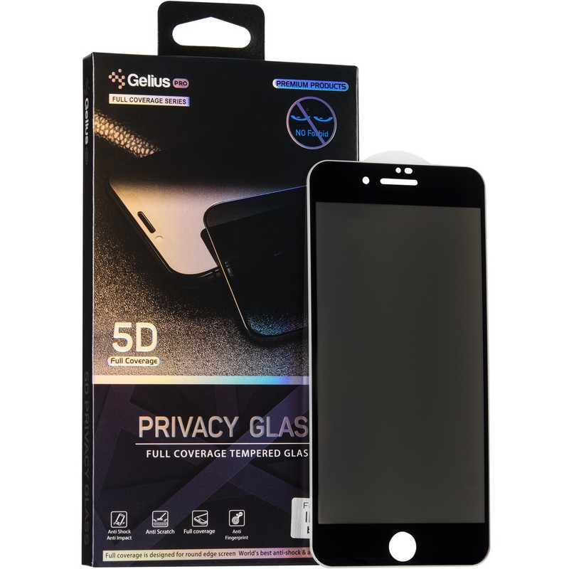 

Защитное стекло Gelius Pro Privasy Glass для iPhone 7/8 Black