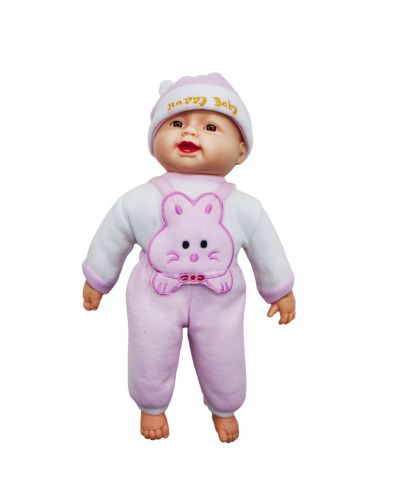 

Кукла-пупс WL Toys «Хохотун» 40 см в розовом (X1608)