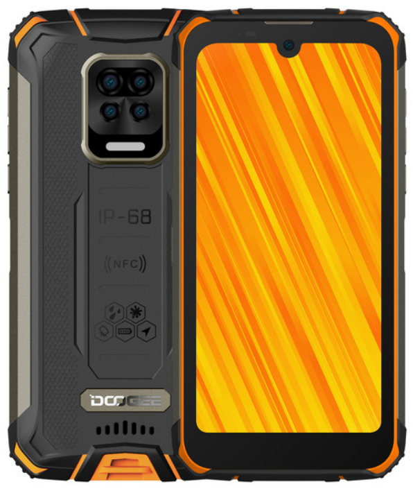 

Doogee S59 Pro 4/128 Gb orange IP68, 5.71", Helio P22, 3G, 4G, NFC