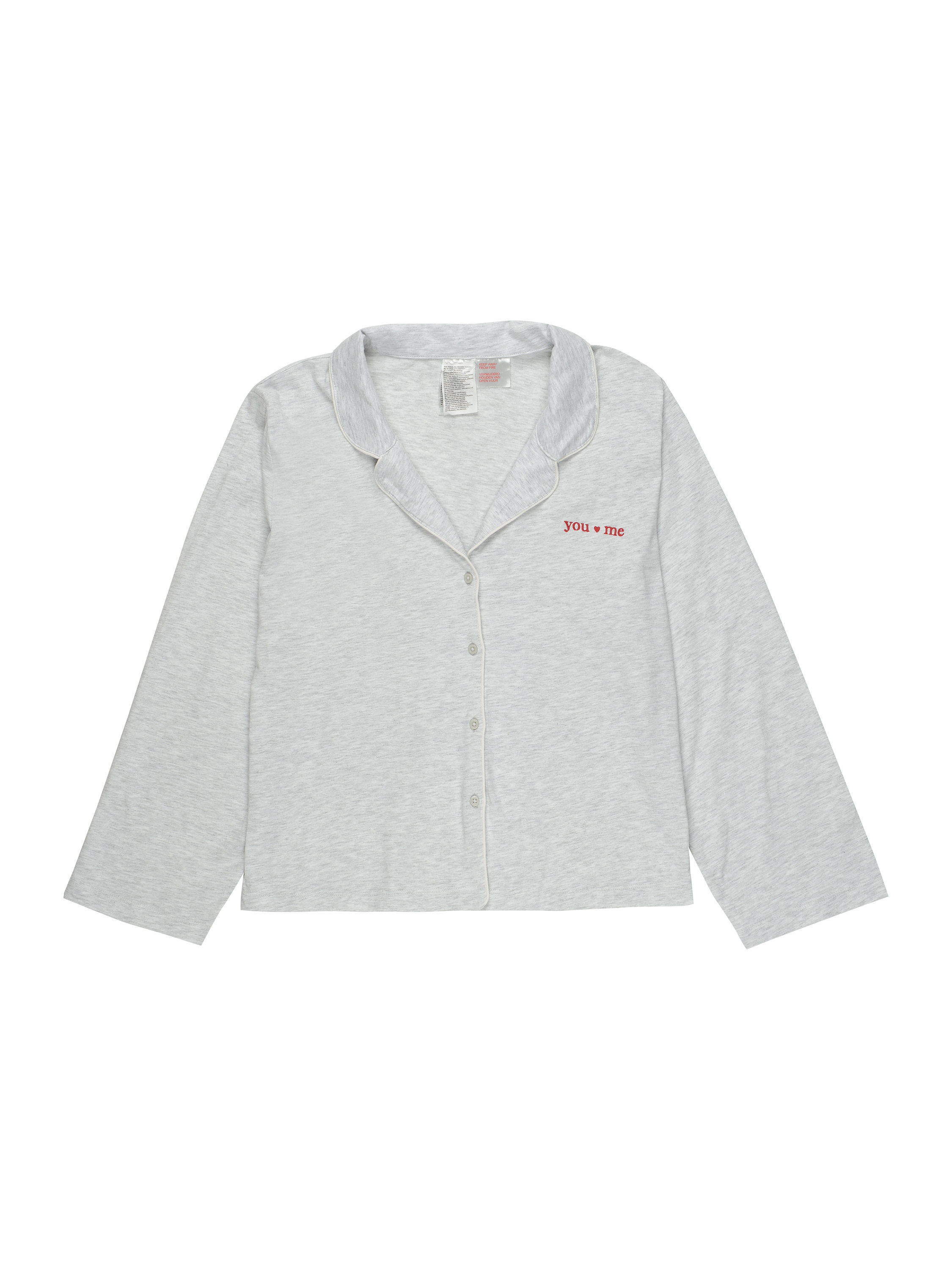 

Кофта для сна H&M 2901-82239612 L Светло-серая