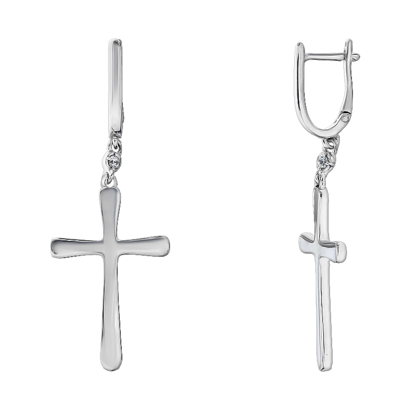 

Серьги-подвески Diamant С2266с
