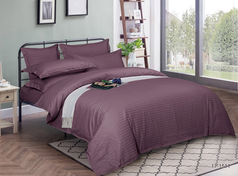 

Простынь натяжная U-tek Home Bordo Stripe 140x190